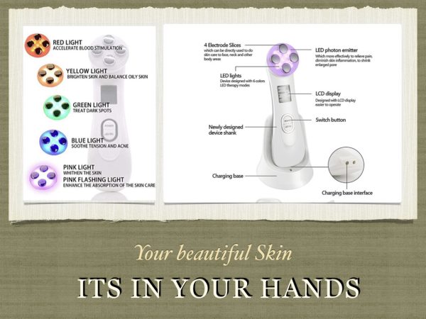 5-in-1 RF EMS LED Light Therapy for Acne Skin Tightening - Image 4