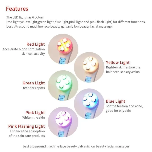 5-in-1 RF EMS LED Light Therapy for Acne Skin Tightening - Image 7