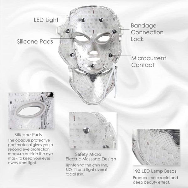 EnigMedic ProGlow LED + Microcurrent Face & Neck Mask — 7 Colour ...
